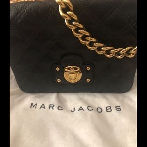 Marc Jacobs black quilted shoulder bag
